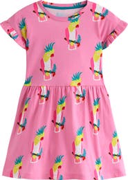 Mini Boden Kids' Printed Cotton Jersey T-Shirt Dress