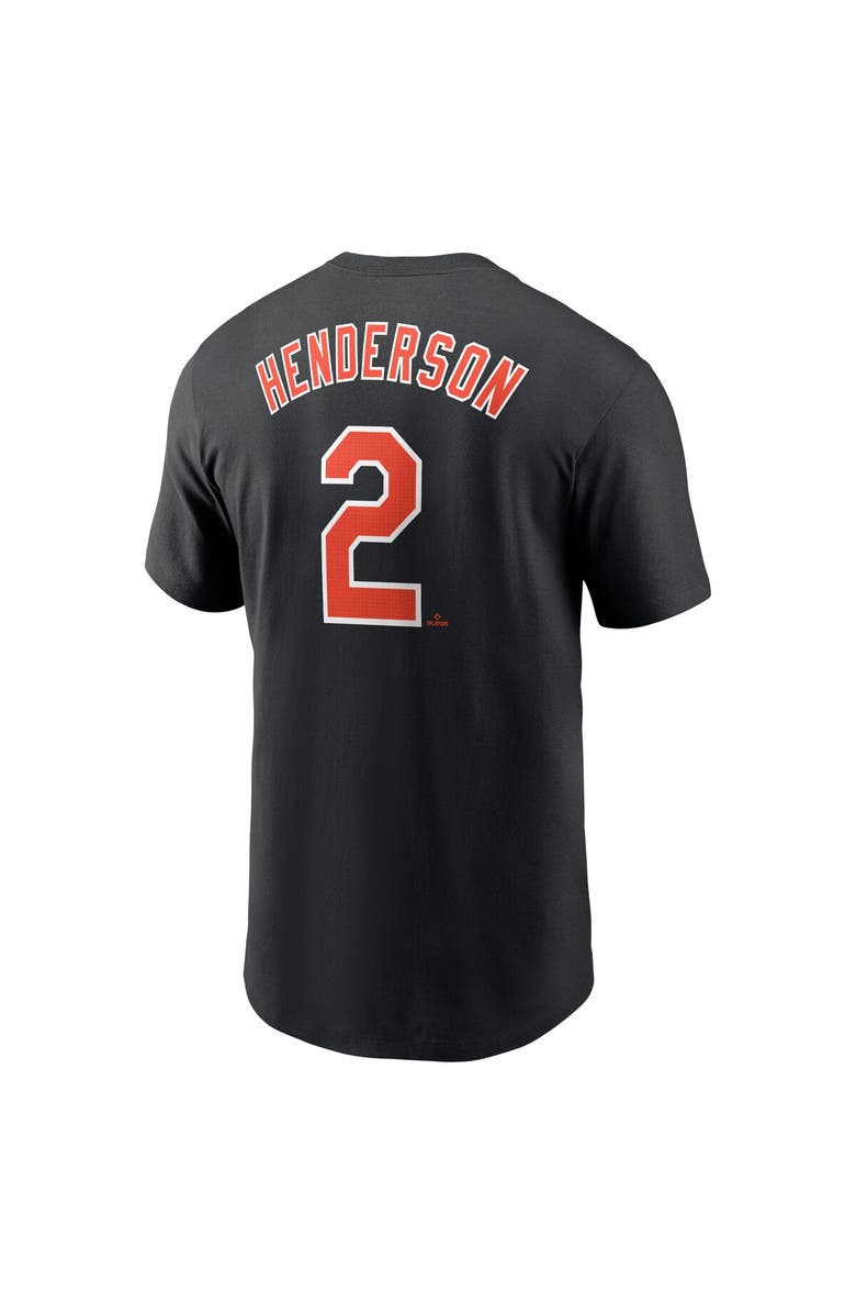 Nike Men's Nike Gunnar Henderson Black Baltimore Orioles Fuse Name & Number T-Shirt, Alternate, color, Black