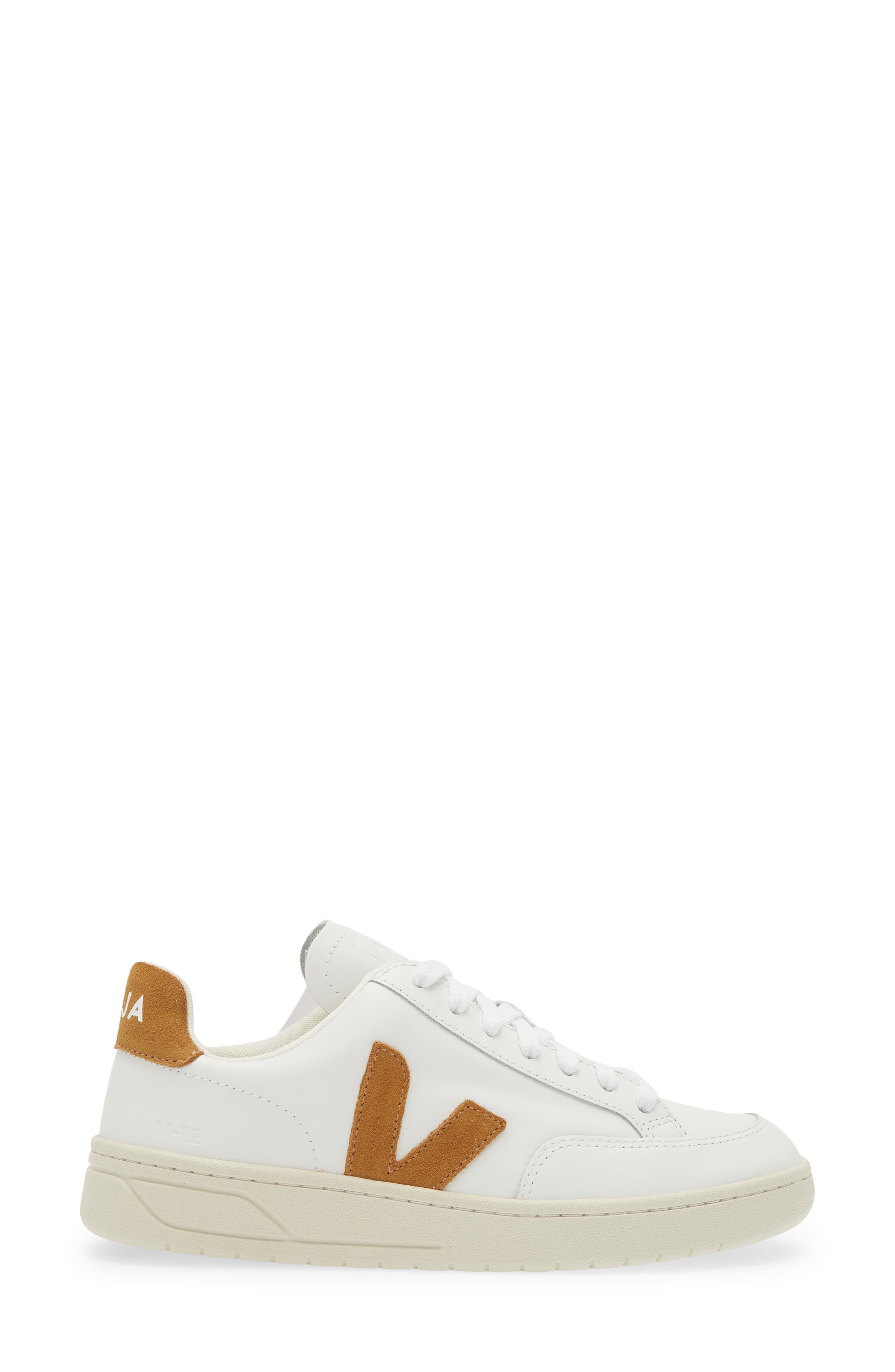 Veja V-12 Sneaker, Alternate, color, Extra-White Camel