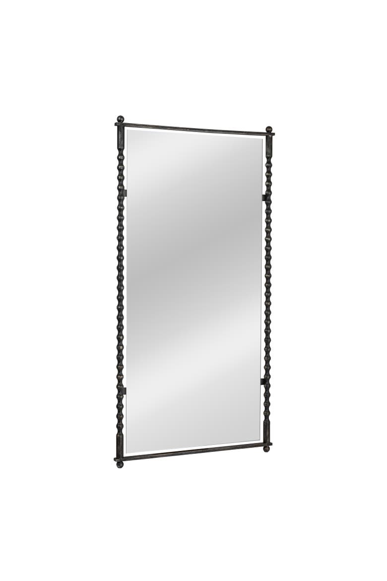 Framed Tall Wall Mirror, Main, color, Black