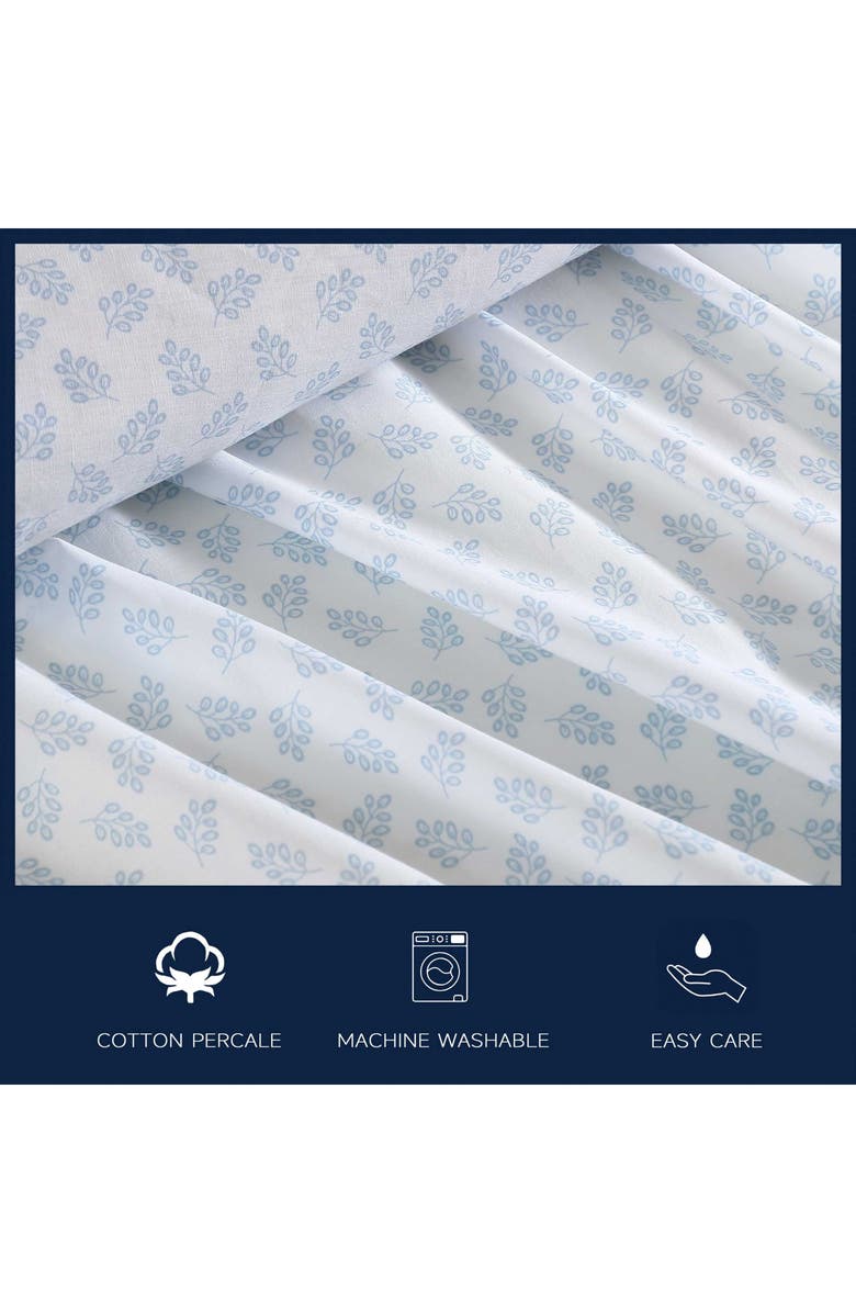 Nautica Breezy Bloom 200 Thread Count Cotton Percale Sheet Set, Alternate, color, 