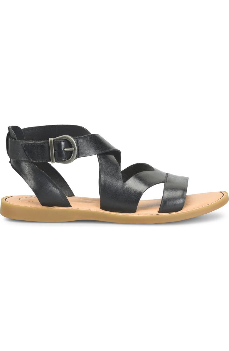 Børn May Sandal, Alternate, color, Black Leather
