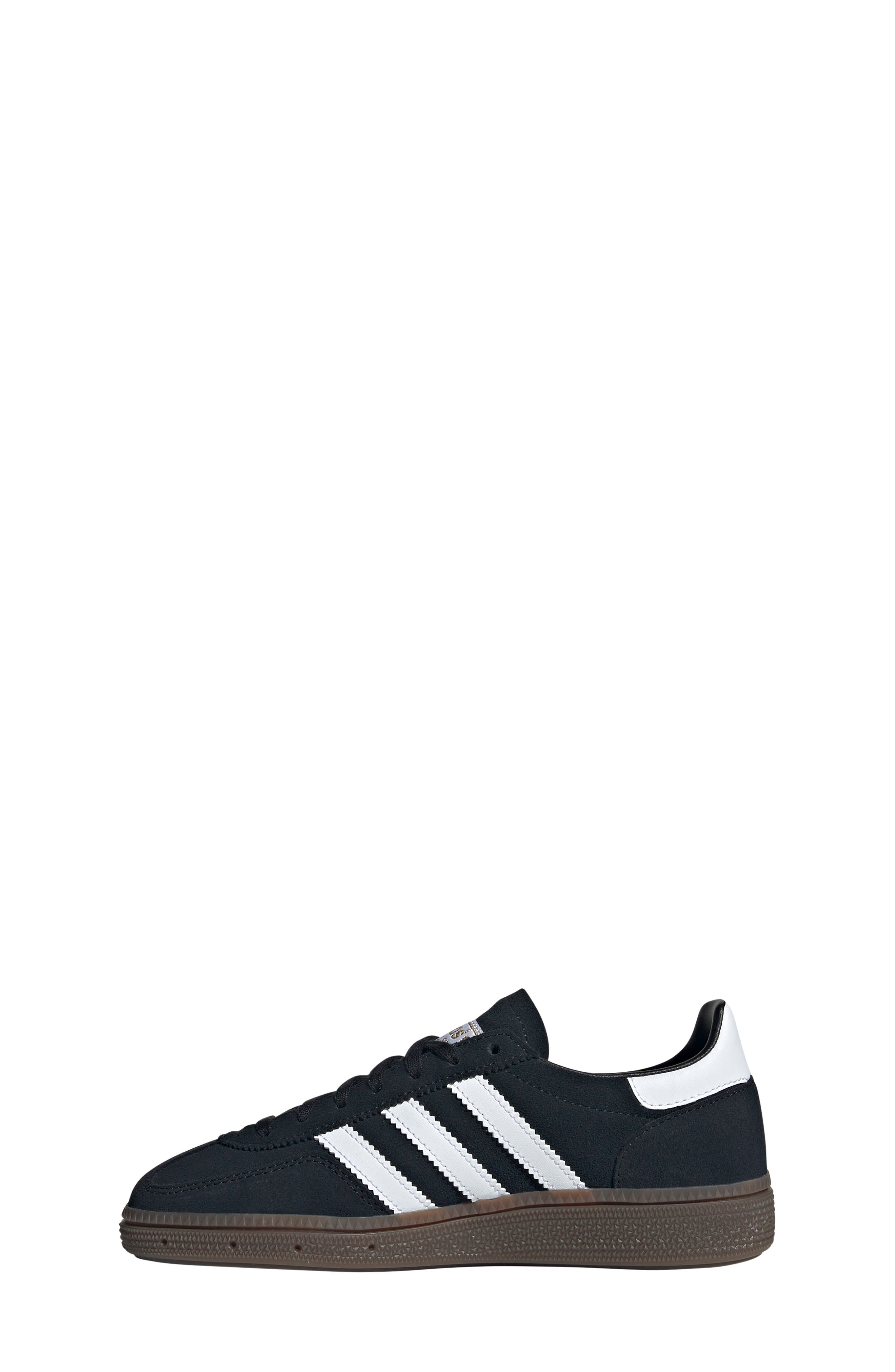 adidas Kids
 Handball Spezial Sneaker, Alternate, color, Black/ White/ Gum