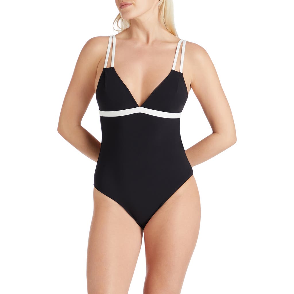 VALIMARE Aruba Double Strap One-piece Swimsuit in Black  product