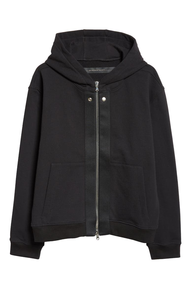 Standard Zip Hoodie, Alternate, color, BLACK