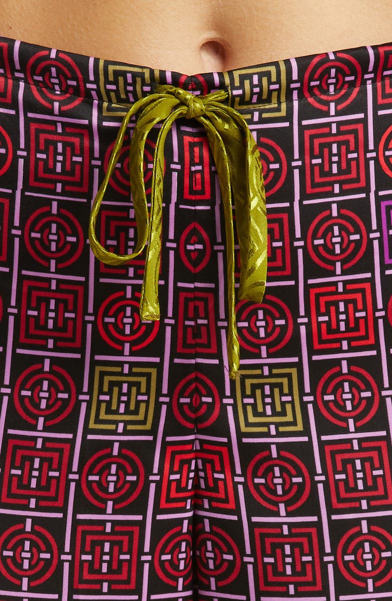 Natori Infinity Jacquard Satin Pajamas, Alternate, color, 