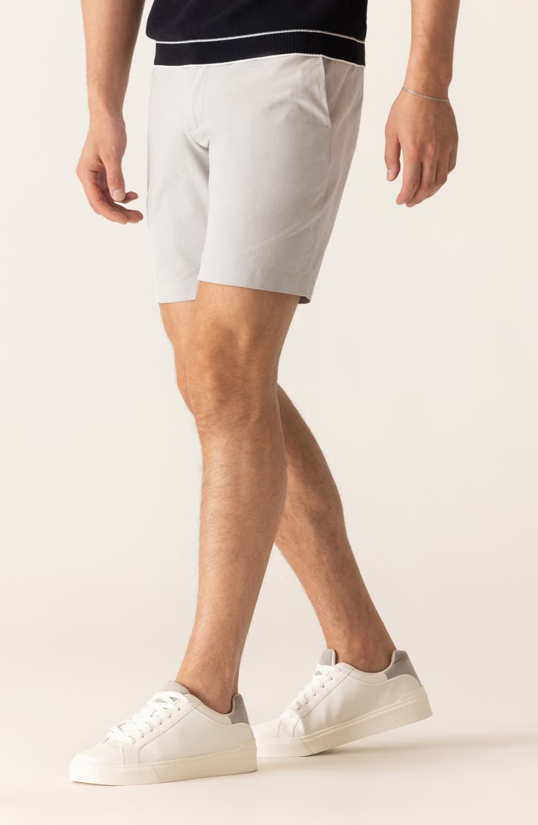 DEKE Galaxy Bermuda Flat Front Stretch Twill Shorts, Alternate, color, Stone