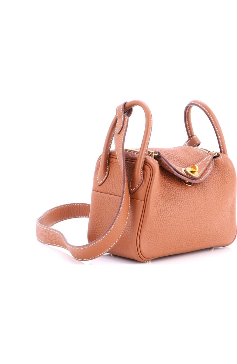 Pre-Owned Hermes Lindy Bag Clemence Mini, Alternate, color, Gold