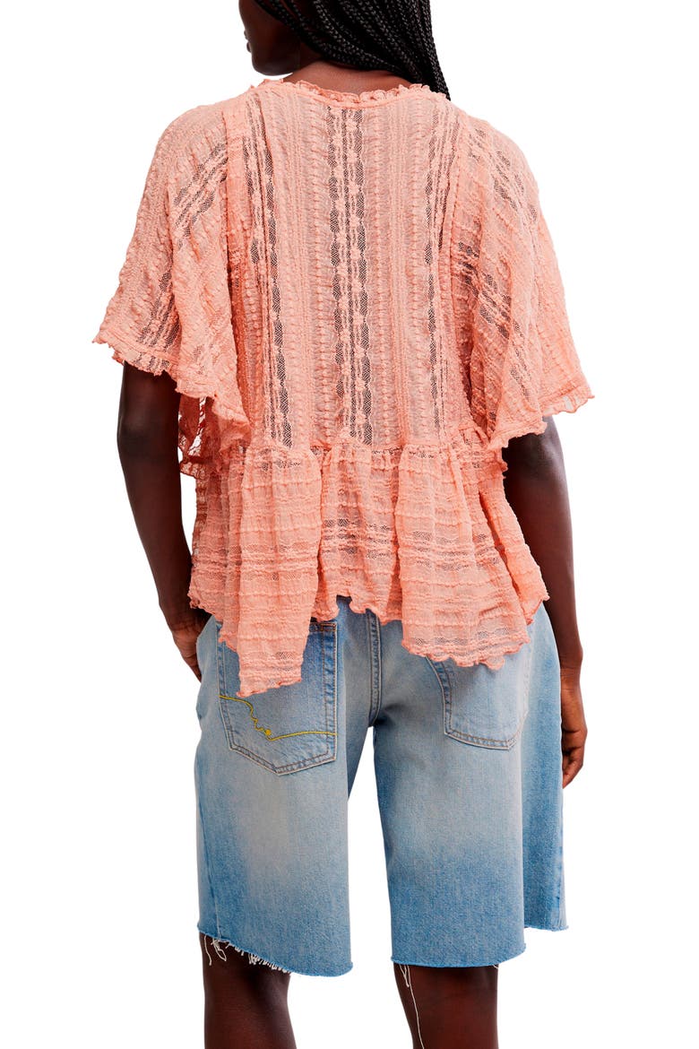 In Your Dreams Lace Top, Alternate, color, CORAL KISS