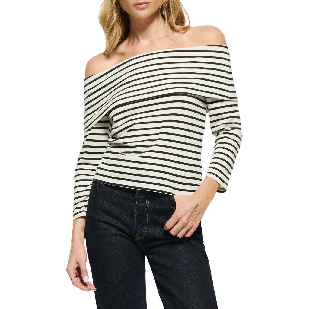 Nation LTD Alexi Stripe Off the Shoulder Top in Cross Walk Stripe  product