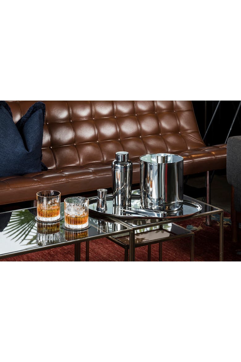 Stile By Pininfarina Oval Tray, Alternate, color, Silver