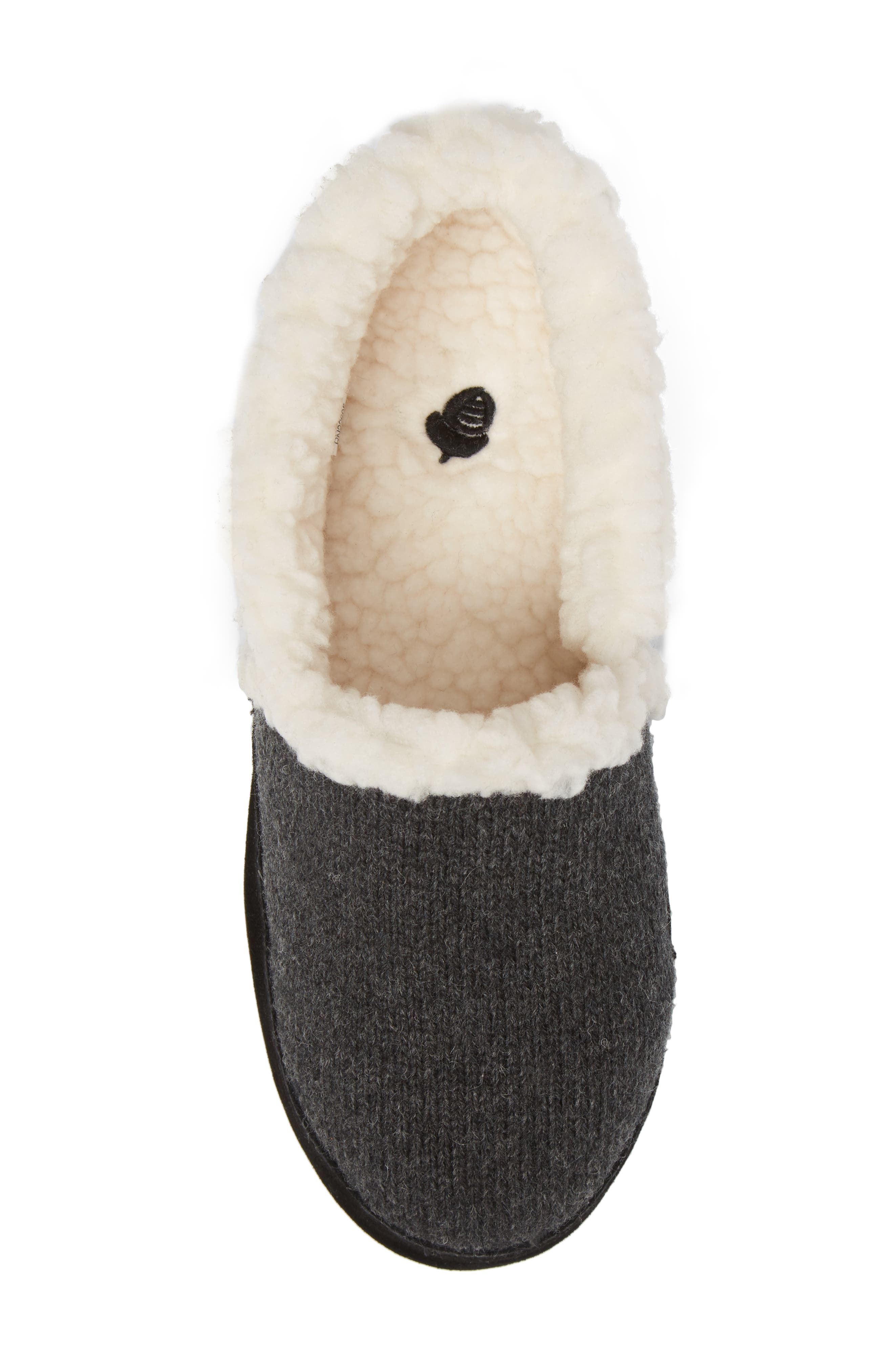Acorn Moc Ragg Slipper, Alternate, color, Dark Charcoal Heather