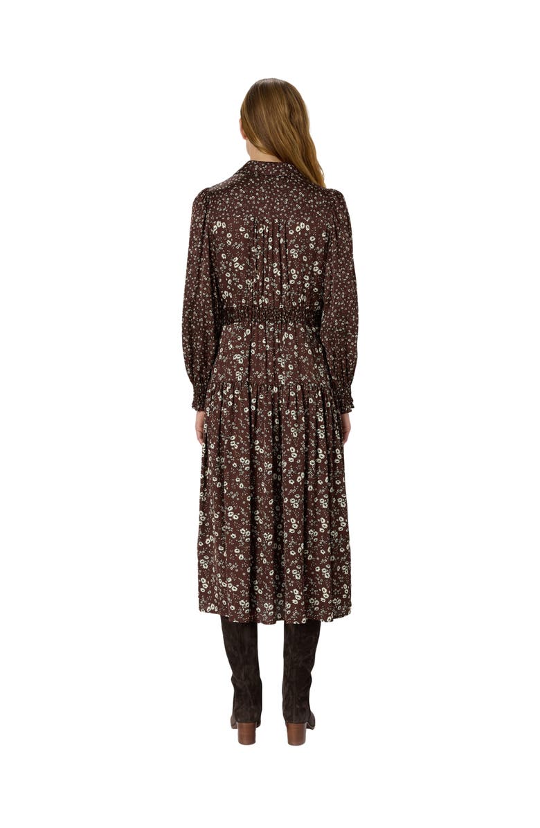 GERARD DAREL Lolita Long Sleeve Shirt Dress, Alternate, color, Brown