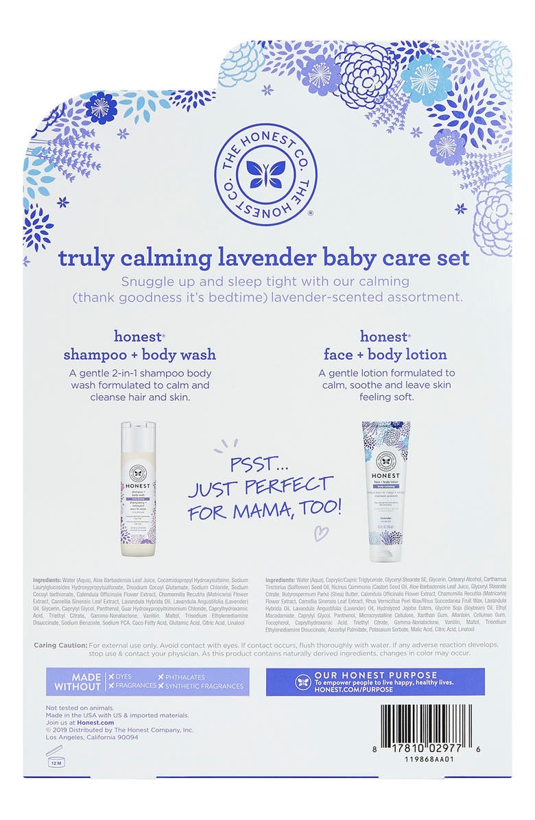 The Honest Company 2-Pack Lavender Wash & Lotion Bundle, Alternate, color, 