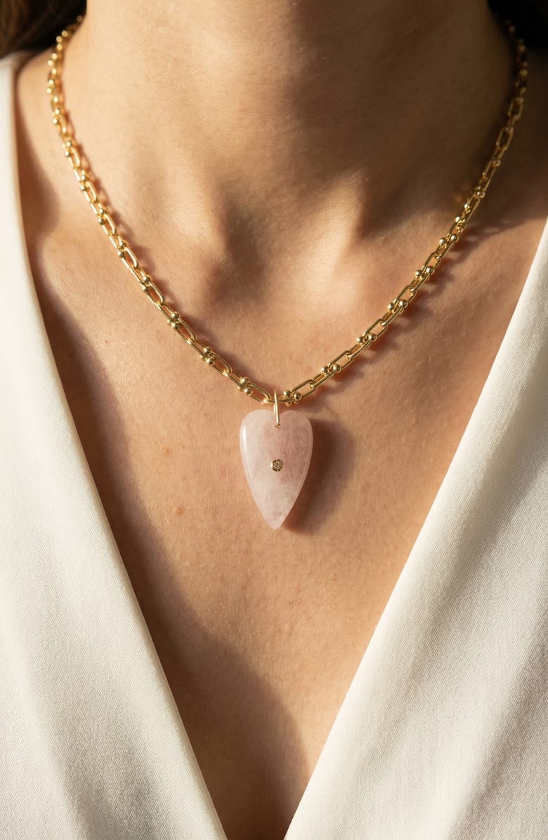 MacRae & Co. Heart of Stone Pendant Necklace, Alternate, color,