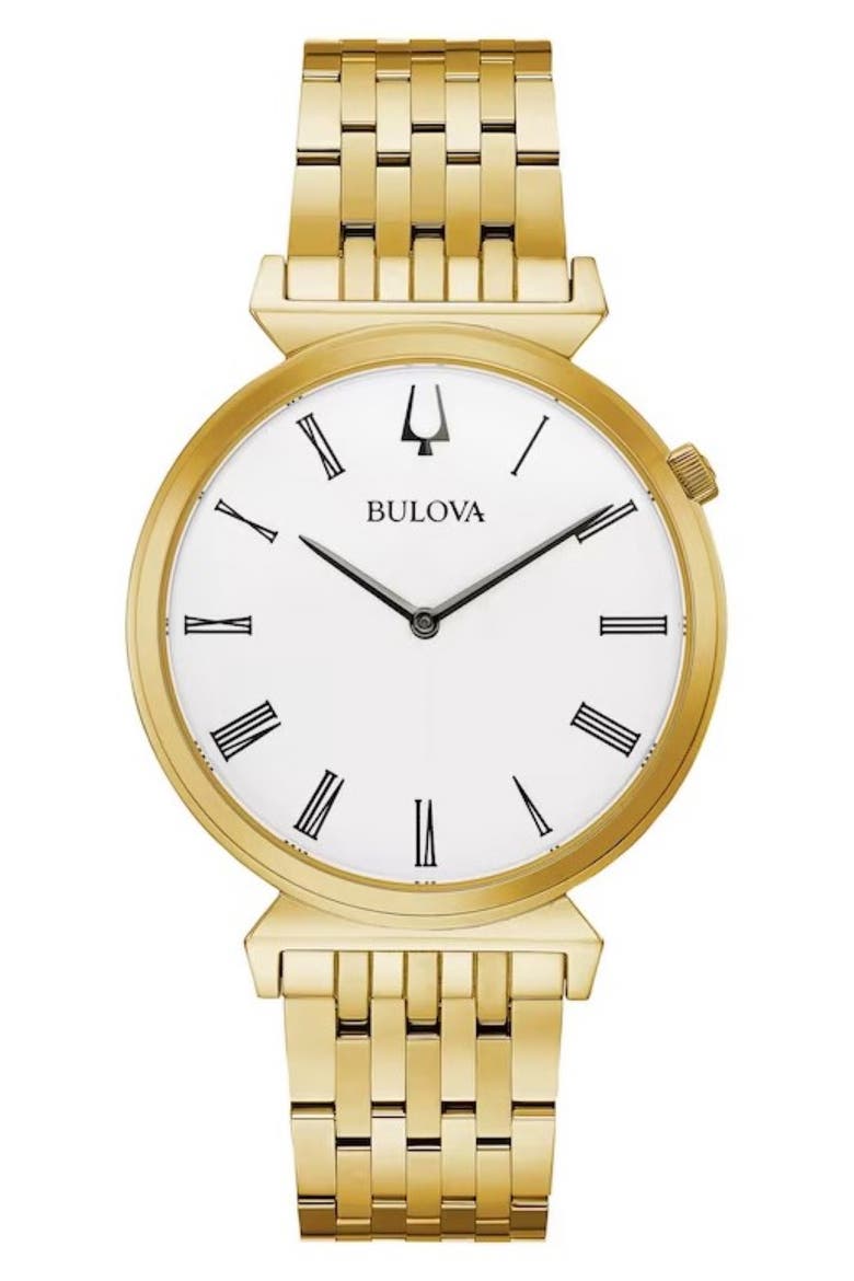 Quartz Stainless Steel Bracelet Watch, 38mm, Main, color, GOLD