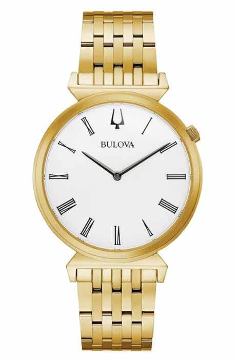 BULOVA Quartz Stainless Steel Bracelet Watch, 38mm