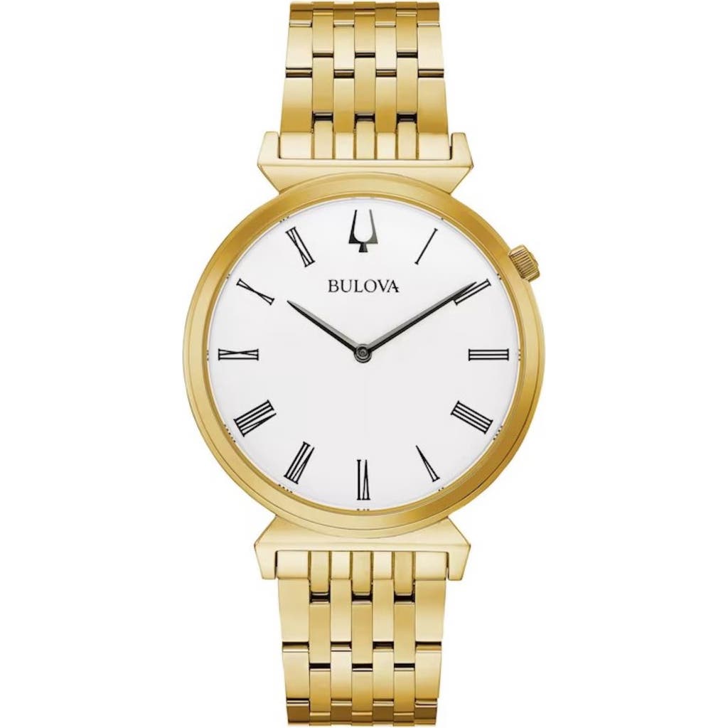 Bulova Quartz Stainless Steel Bracelet Watch, 38mm