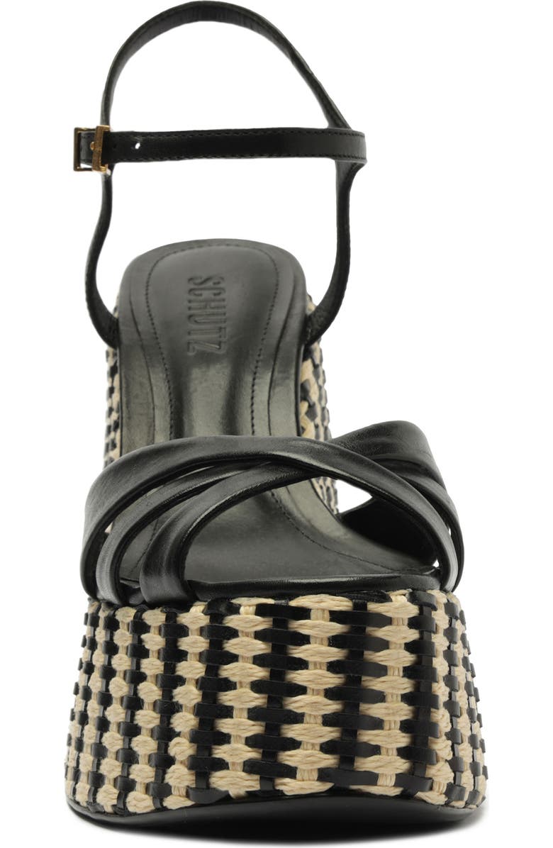 Schutz Keefa Ankle Strap Platform Wedge Sandal, Alternate, color,