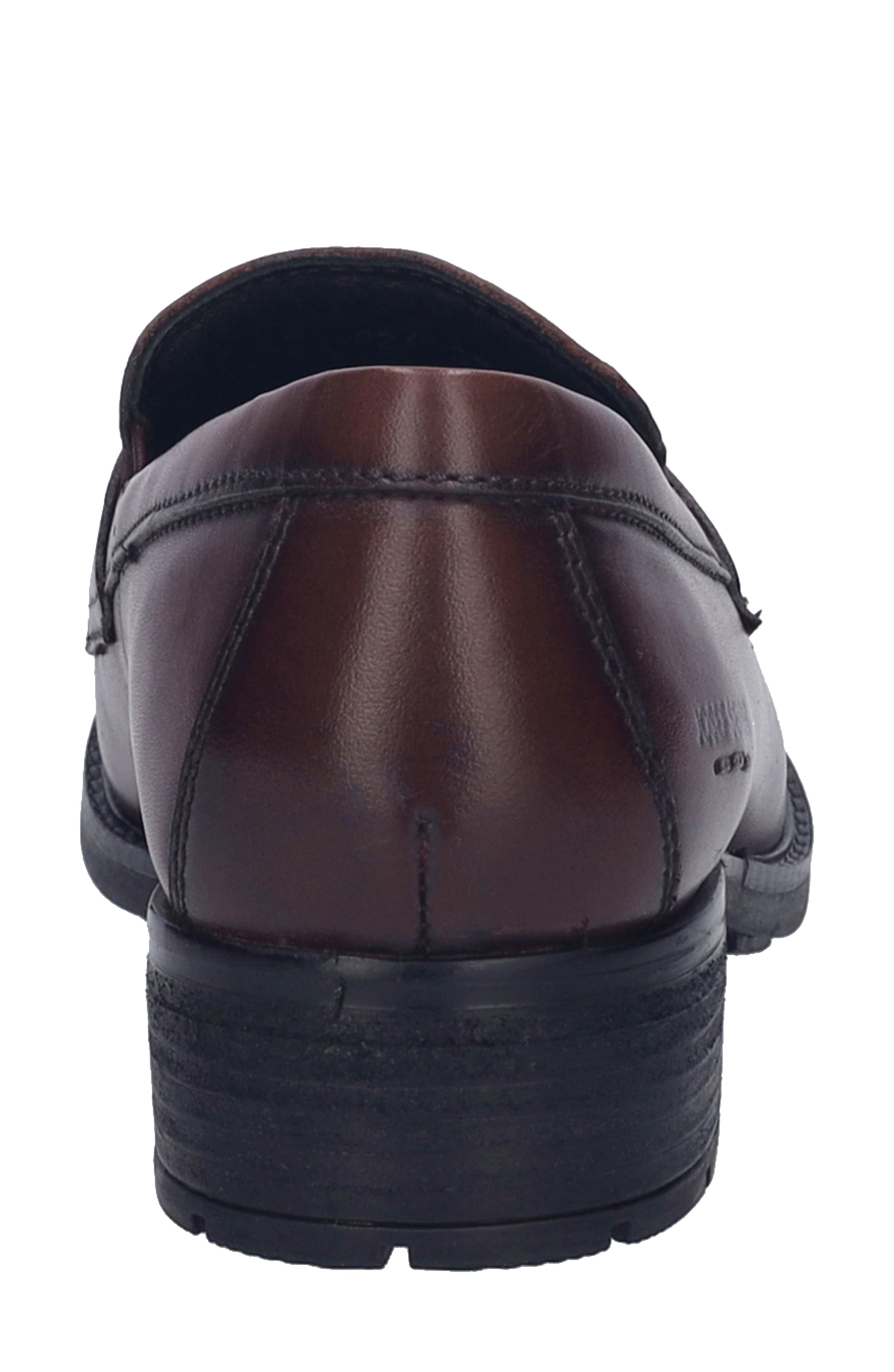 Kate 02 Penny Loafer, Alternate, color, BORDO
