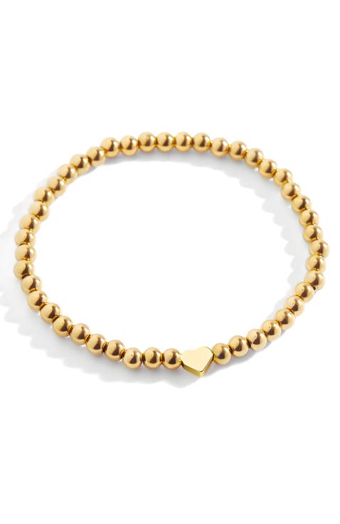Heart Beaded Stacking Bracelet