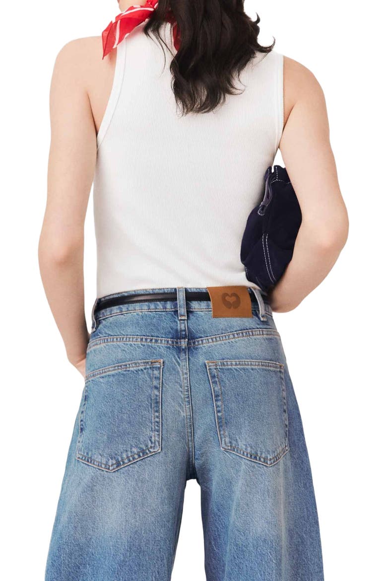 Balloon jeans, Alternate, color, Blue