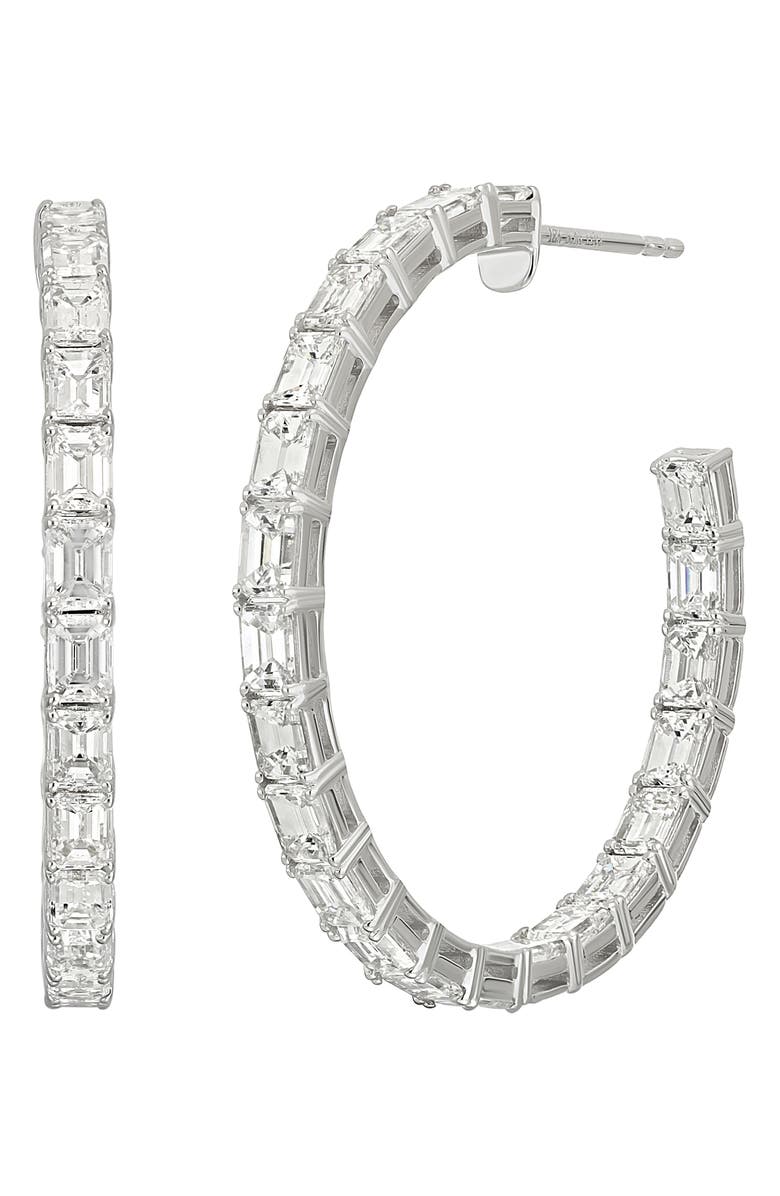 Bony Levy Gatsby Diamond Inside Out Hoop Earrings, Main, color, 