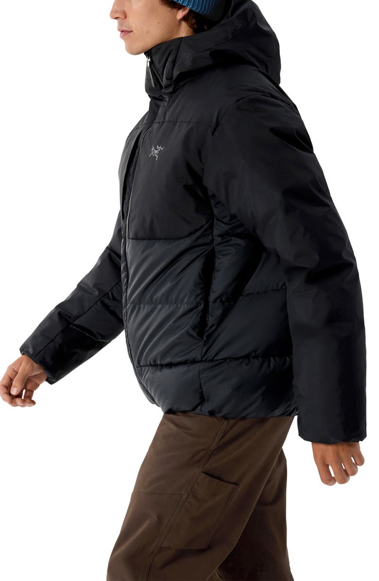 Arc'teryx Thorium Quilted 750 Fill Power Down Hooded Jacket, Alternate, color, Black