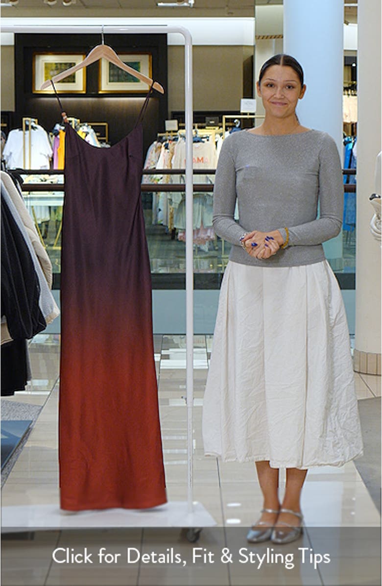 Amaya Ombré Satin Slipdress, sales video thumbnail
