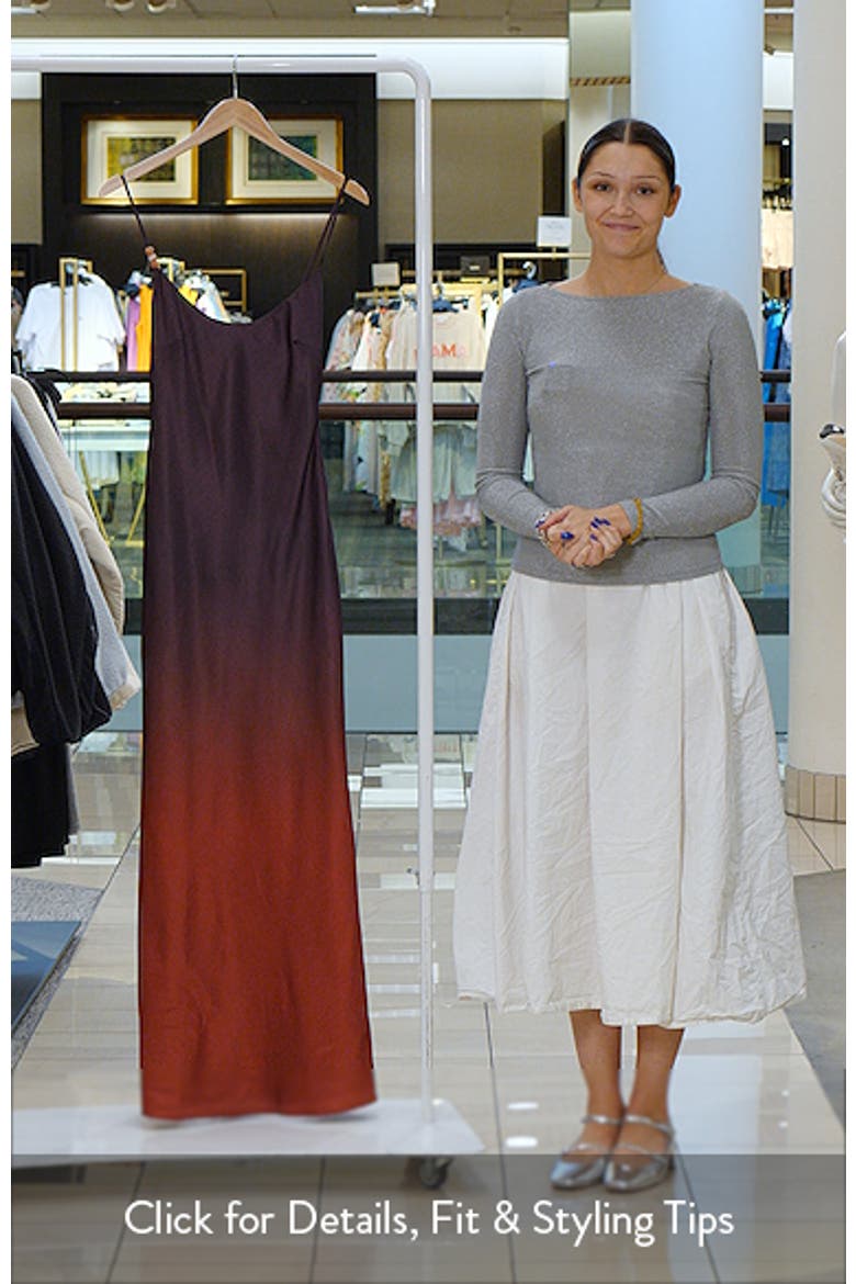 Amaya Ombré Satin Slipdress video