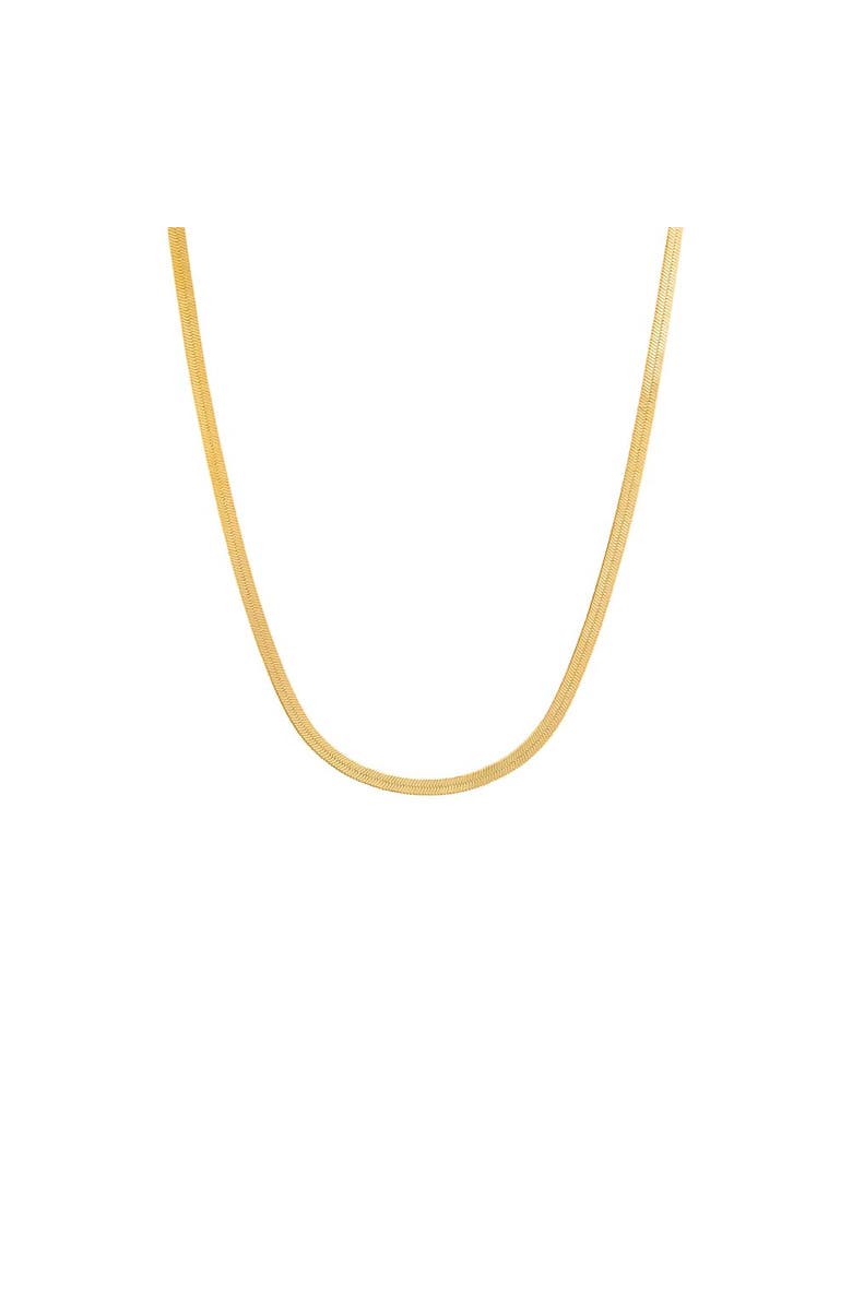 BY ADINA EDEN Herringbone Chain Necklace, Main, color, Gold - 18 Inch