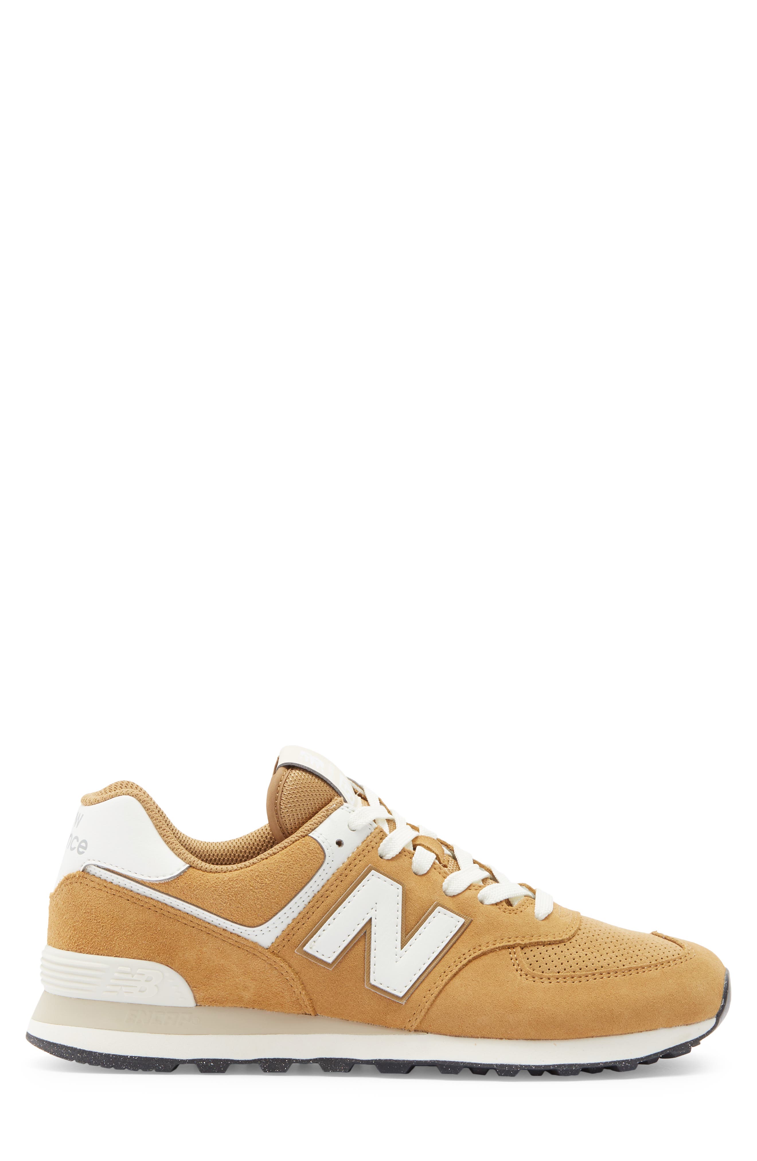 New Balance Gender Inclusive 574 Sneaker, Alternate, color, Desert Clay/ Sea Salt