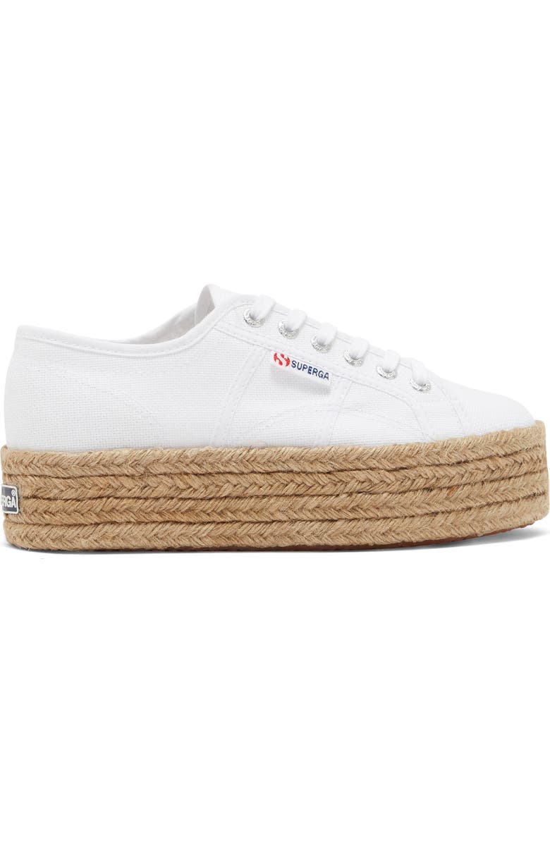 Superga Cotropew Jute Platform Sneaker, Alternate, color,
