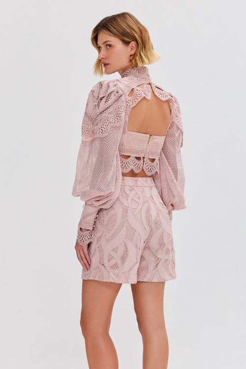 Patbo Aura Lace Short In Pink
