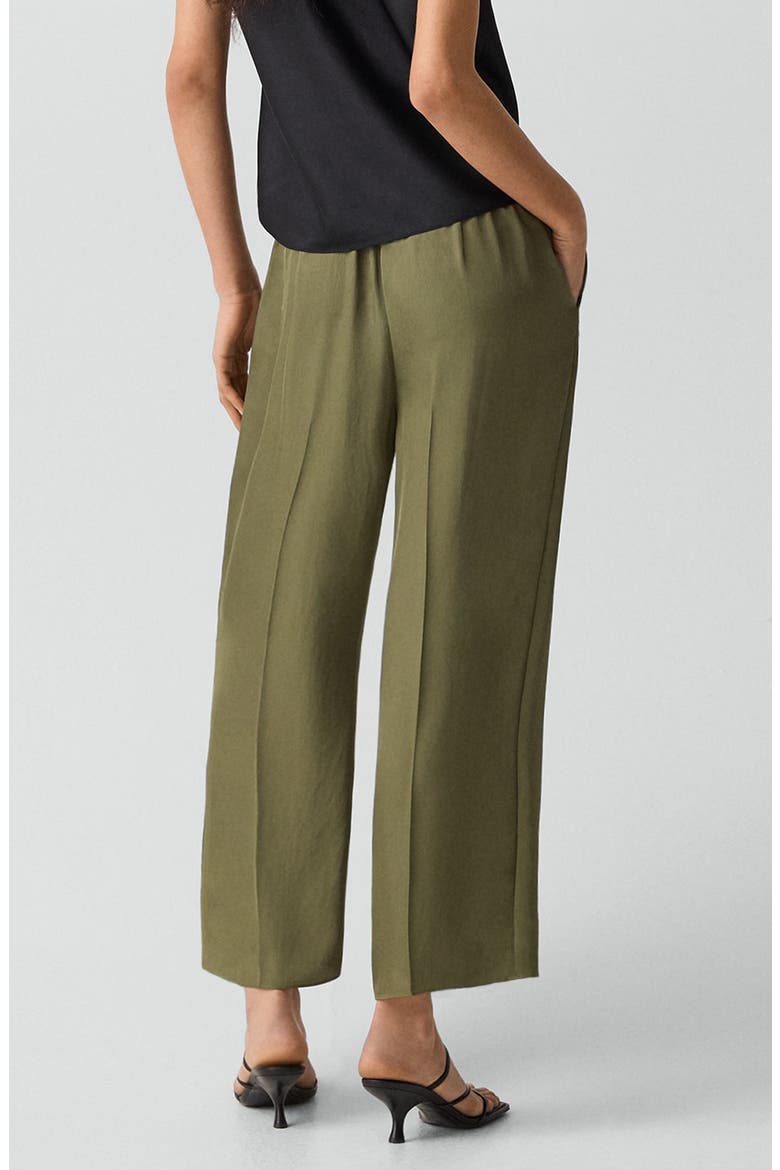 Wide Leg Crop Pants, Alternate, color, FOREST MOSS