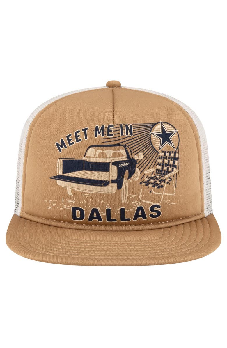New Era Men's New Era Stone Dallas Cowboys Meet Me 9FIFTY Snapback Hat, Alternate, color, Tan