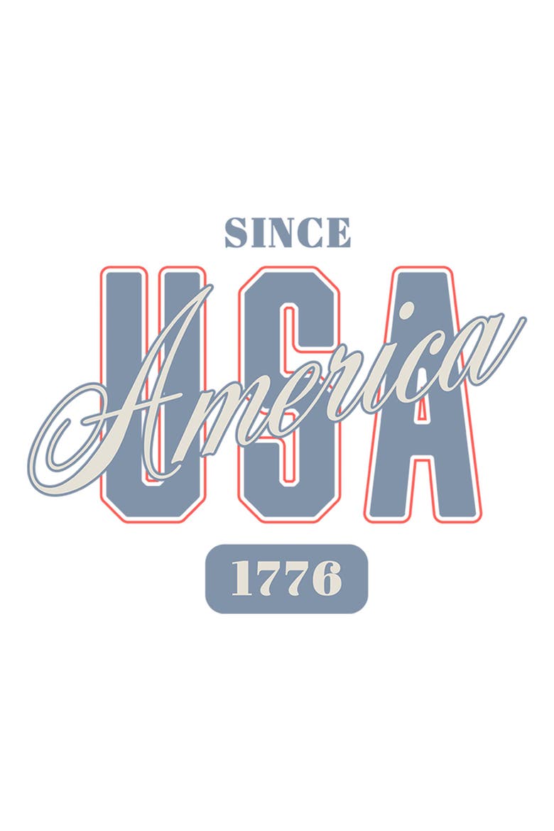 Juniors Lost Gods Since 1776 America USA T Shirt, Alternate, color, White