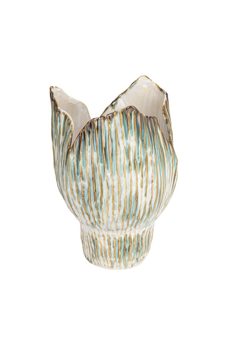 Sculptural Vase, Main, color, Green