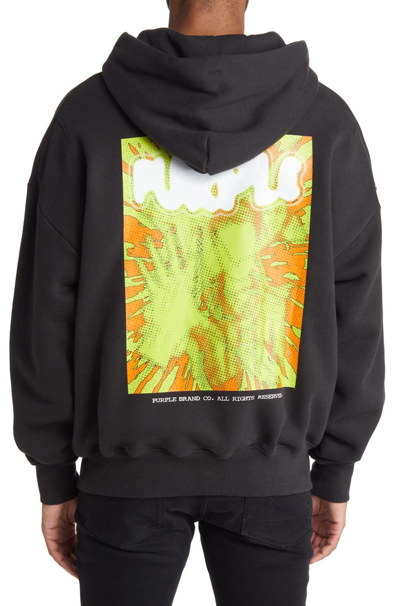 PURPLE BRAND Graphic Cotton Hoodie, Alternate, color, 
