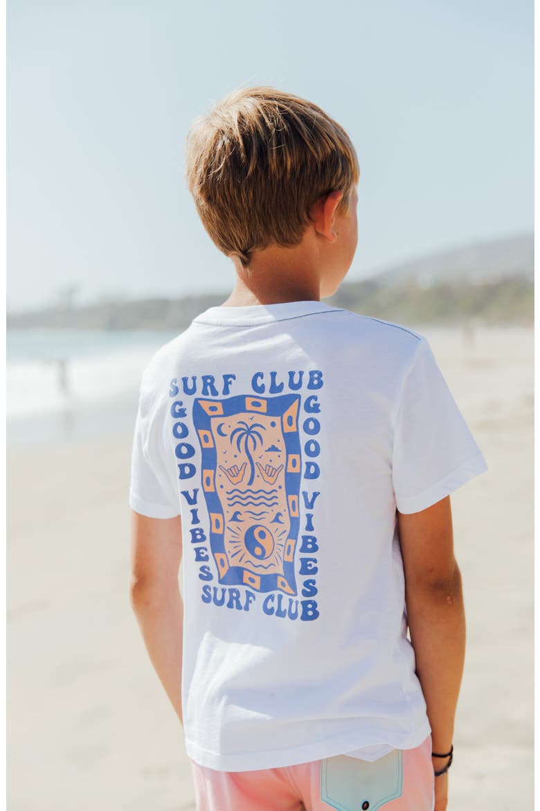 Kids' Good Vibes Vintage Graphic T-Shirt, Alternate, color, WHITE