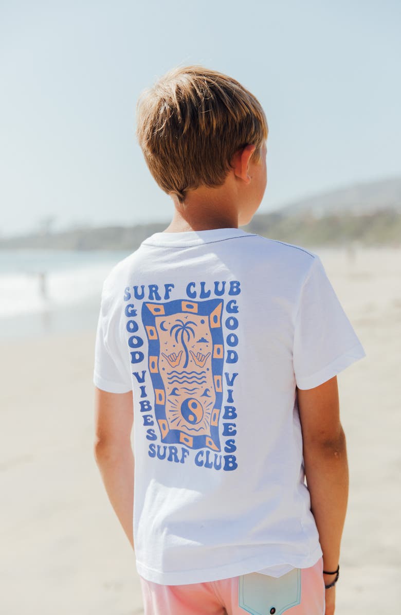 Feather 4 Arrow Kids' Good Vibes Vintage Graphic T-Shirt, Alternate, color, White