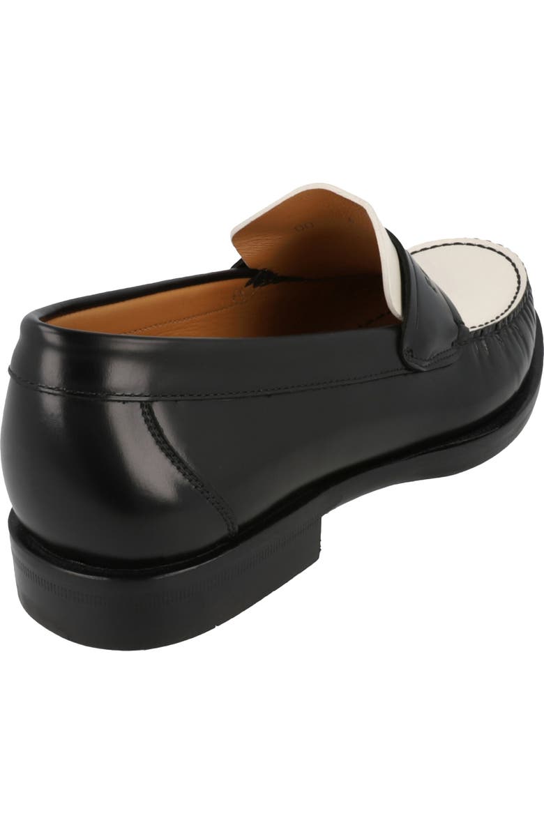 FERRAGAMO Fillmore Embossed Moc Toe Loafer, Alternate, color, Black