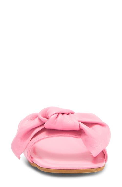 2 Twin Hearts Bow Flat Sandal In Pink