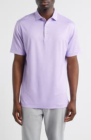 Peter Millar Gingham Check Performance Jersey Polo