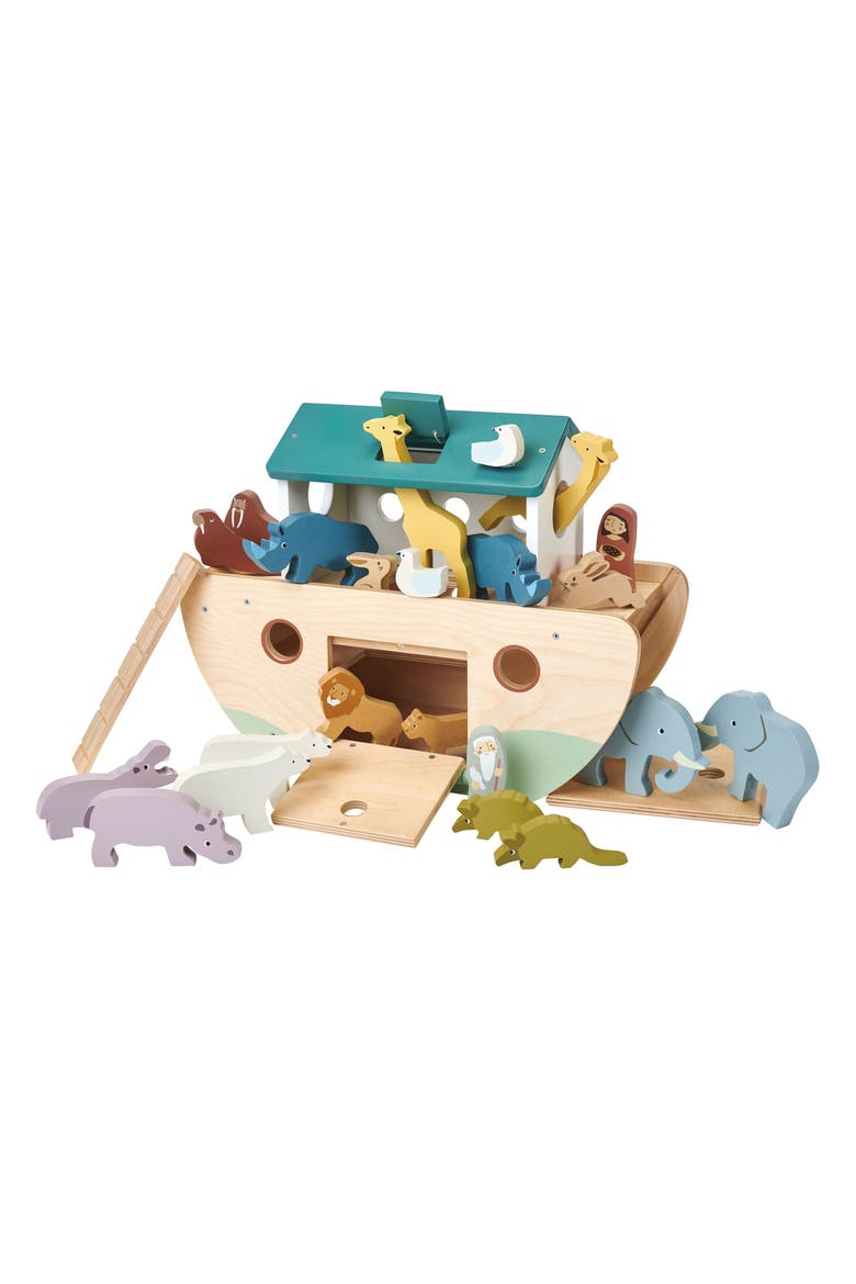 Noah's Ark Wooden Playset, Alternate, color, MULTI