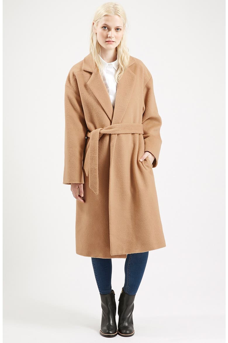 Long Belted Coat, Main, color, CAMEL