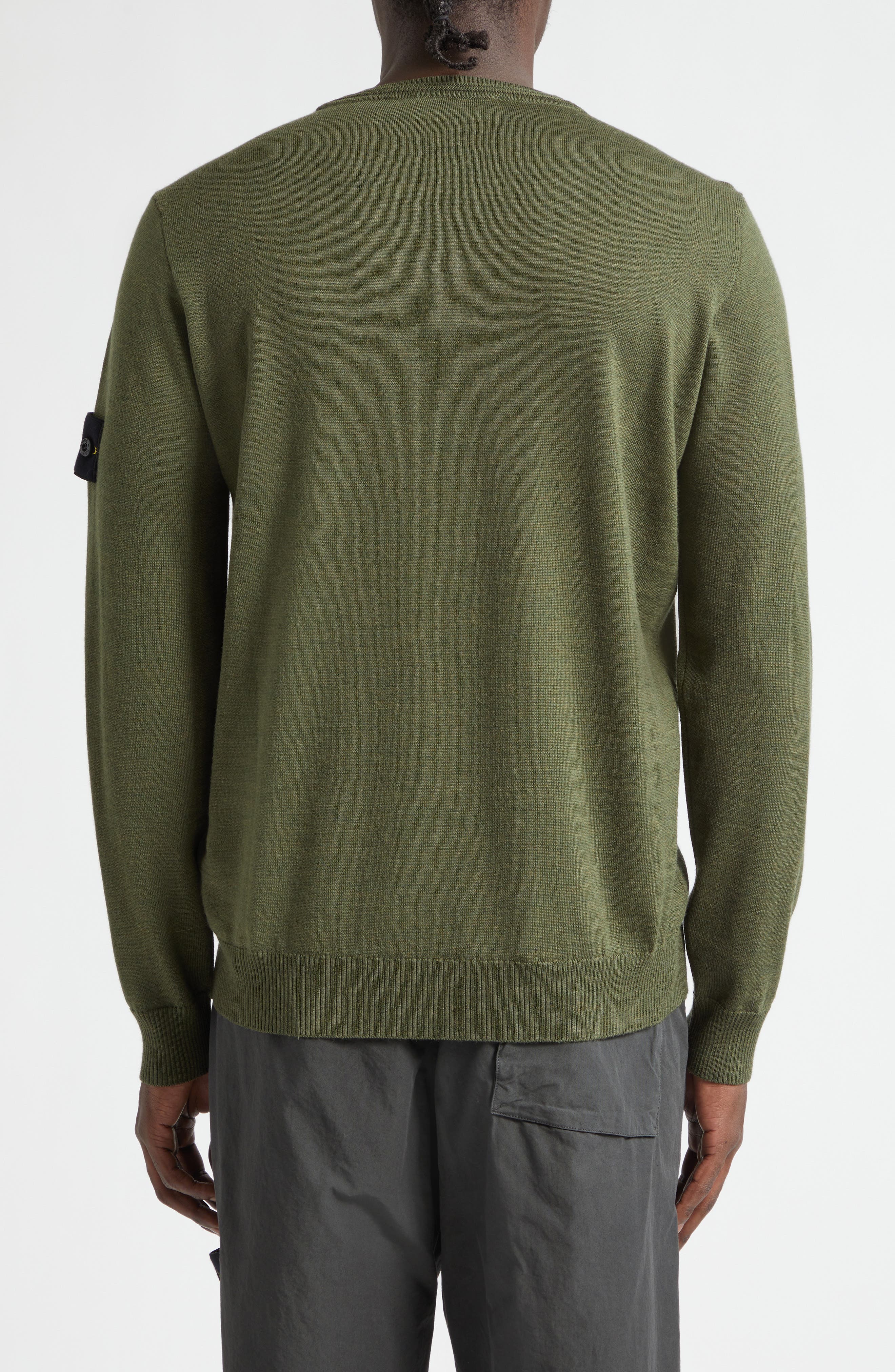 Compass Patch Virgin Wool Crewneck Sweater - image 4