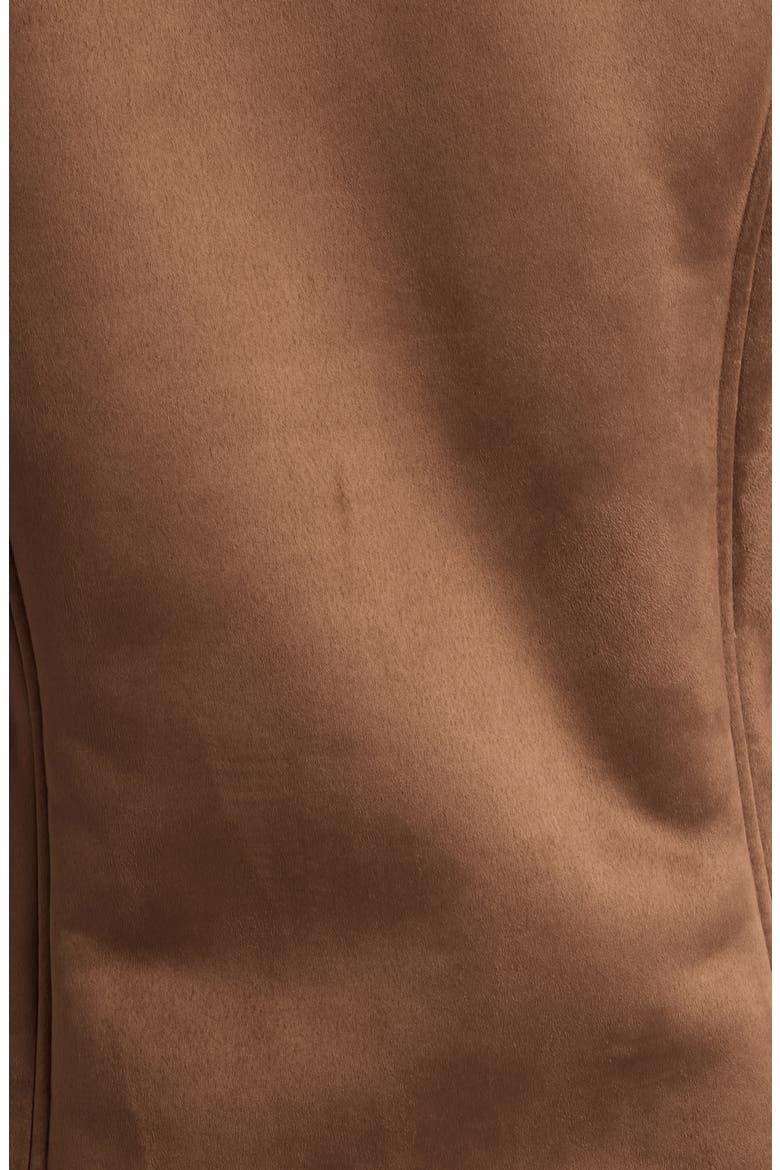 Faux Shearling Coat, Alternate, color, TOBACCO