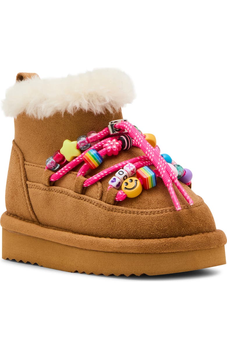 Steve Madden Kids' TGlazer Faux Fur Lined Boot, Main, color, Cognac