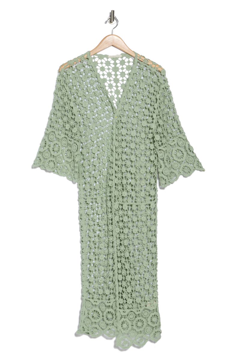 AREA STARS Open Knit Cardigan Duster, Alternate, color,